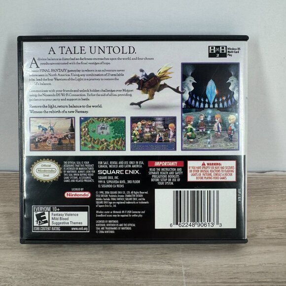 Final Fantasy III Nintendo DS 2006 Complete w/ Case Manual Tested - Picture 2 of 5